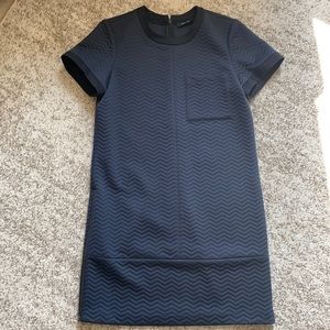 Shirt sleeve shift dress